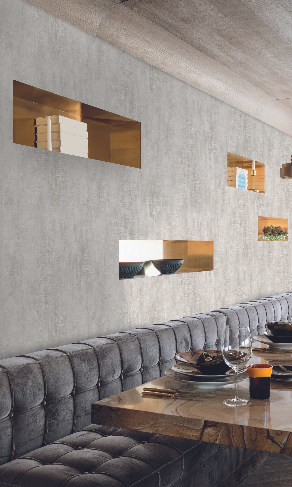 Office space with professional wallcovering